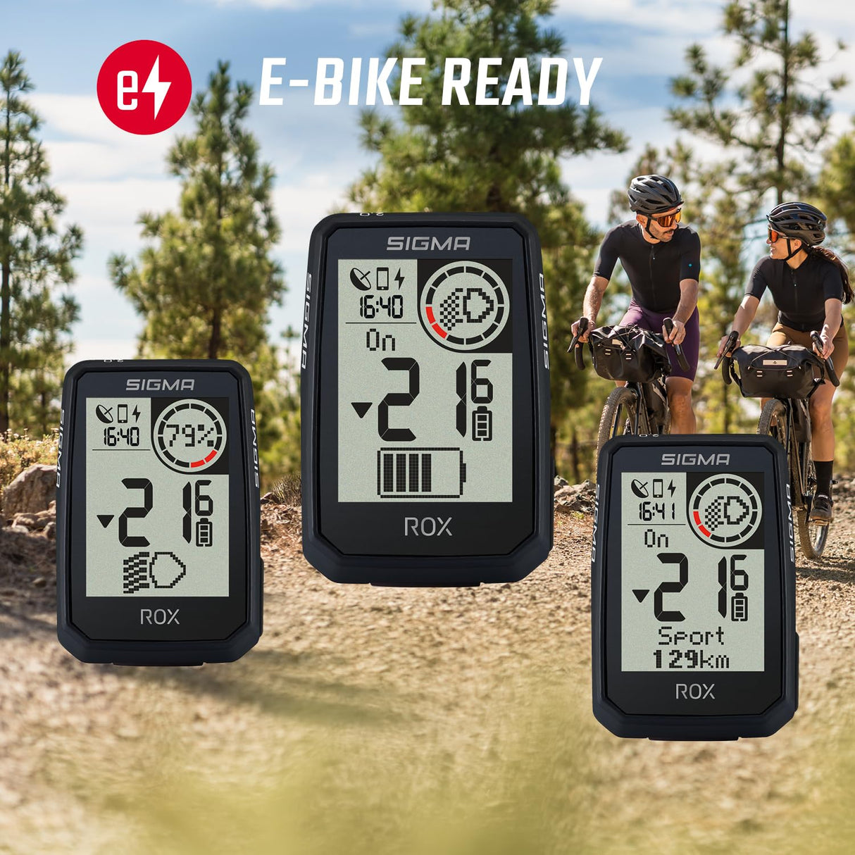 Sigma ROX 2.0 Endurance Negro | 26 Horas de duración de la batería | Ciclocomputador inalámbrico | GPS y navegación con overclamp Incluido | Navegación GPS para Exteriores | Compatible con E-Bike