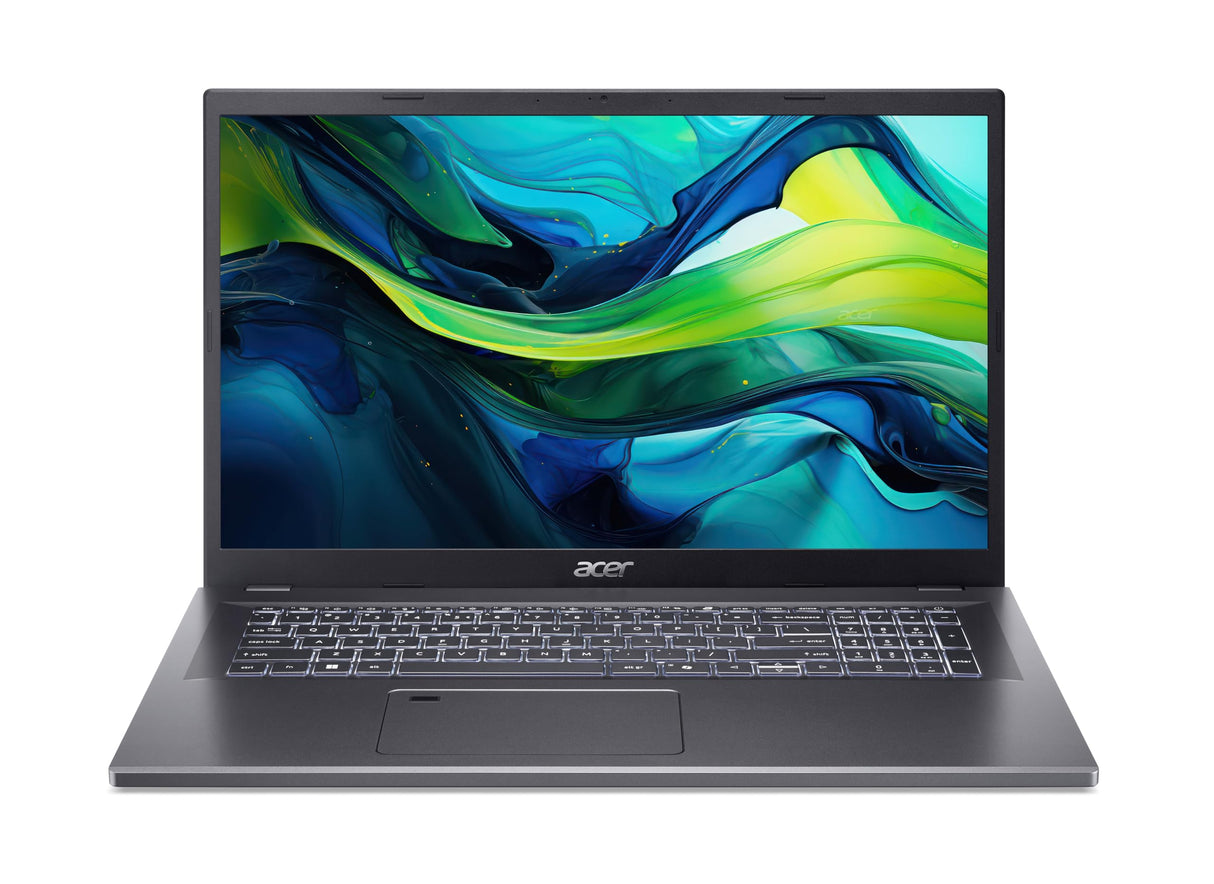 Acer Aspire 17 (A17-51M-51UJ) Portátil, Pantalla IPS FHD de 17 Pulgadas, Intel Core 5 120U, 16GB RAM, 512GB SSD, Intel Graphic, Windows 11, Teclado QWERTZ, Gris