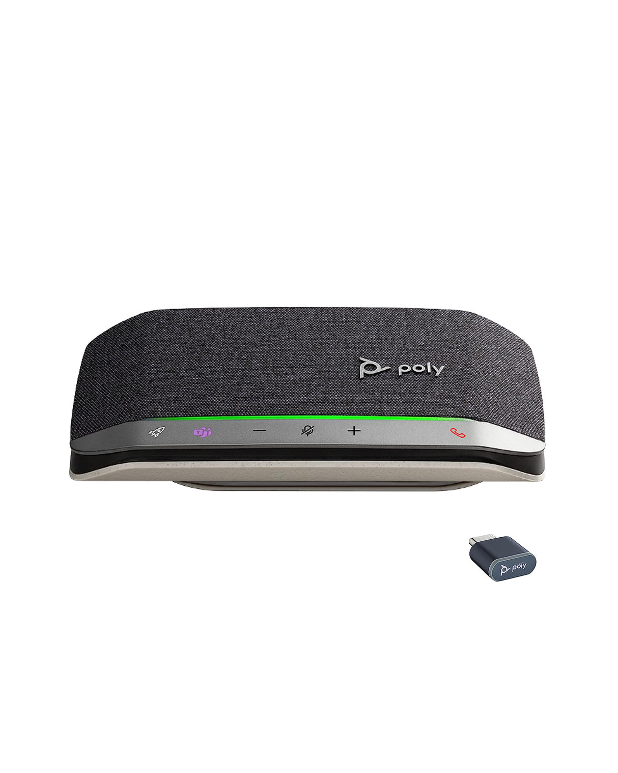 Altavoz manos libres Bluetooth portátil personal Poly Sync 20+ (Plantronics) - Reducción del ruido o de ecos, Adaptador Bluetooth USB-C, Funciona con Teams (certificado), Zoom, PC, teléfonos celulares