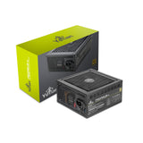 YEYIAN Pegasus 850W Fuente de Alimentación PC Modular 80+ Oro | PCI-E Gen 5 | ATX 12V Ver 3.0 | 80 Plus Gold | Cables Planos | Ventilador 140mm | PC Gaming Compatible RTX 4070 Ti / 4080/4090 (Negro)