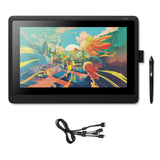 Wacom Cintiq 16 - Monitor Interactivo y bolígrafo Wacom Pen Pro 2, Pantalla LCD de 16" para diseño digital, Resolución Full HD, Compatible con Windows y OS, Negro
