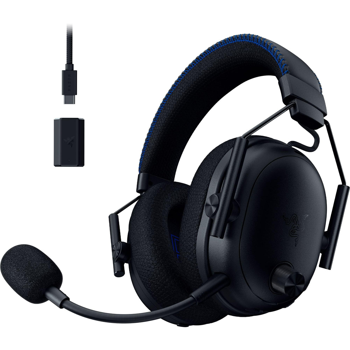 Razer BlackShark V3 Pro for PlayStation - Auriculares inalámbricos para esports con cancelación activa de ruido ANC - Controladores de 50mm - HyperSpeed 2,4GHz - Spatial THX - PS5/PC | Negro