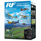 REALFLIGHT Evolution - Software de simulador de Vuelo RC con Controlador Interlink DX Incluido RFL2000 simuladores de Aire/Heli compatibles con Auriculares VR Opciones multijugador en línea