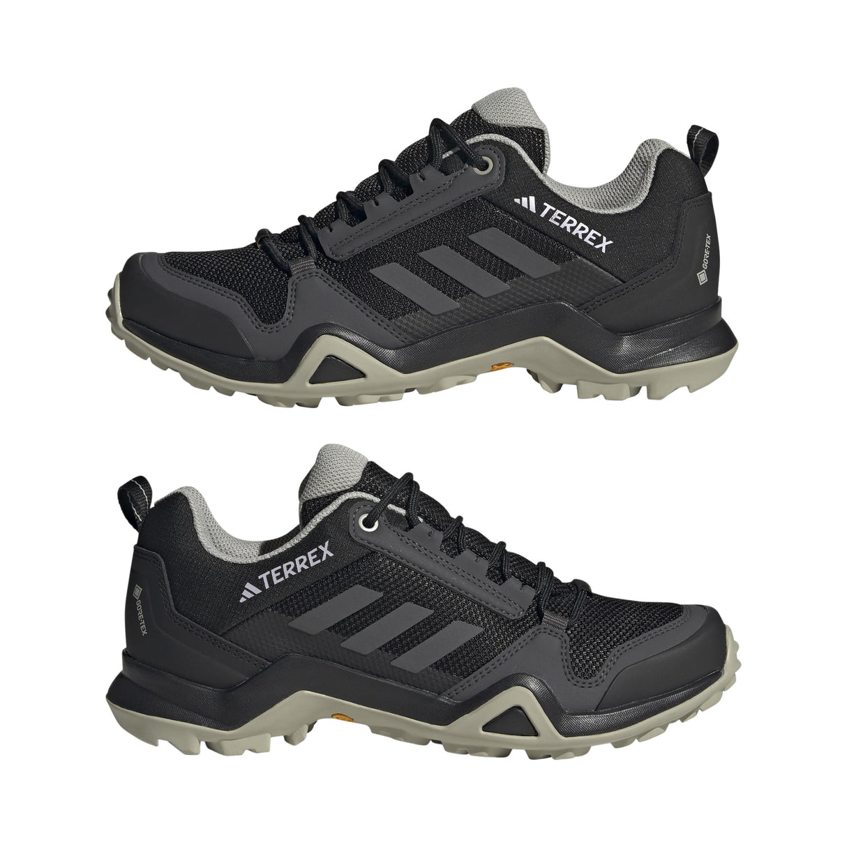 Adidas Mujer Terrex AX3 Gore-Tex Hiking Shoes, Core Black/Solid Grey/Metal Grey, 39 1/3 EU