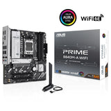 ASUS Prime B840M-A WiFi - Placa Base AMD B840 mATX, DDR5, PCIe 4.0 Ready, Tres Ranuras M.2, Wi-Fi 6E, Realtek 2.5Gb Ethernet, DisplayPort, HDMI, USB Tipo-C 5 Gbps, BIOS Flashback, Aura Sync