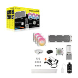 Corsair iCUE Link XH505i RX360 RGB Kit de Refrigeración Personalizada – Bloque de Refrigeración Liquida XC7 Elite, Bomba y Depósito XD6 Elite, 3 RX120 RGB, Radiador XR5 de 360 mm, System Hub - Blanco