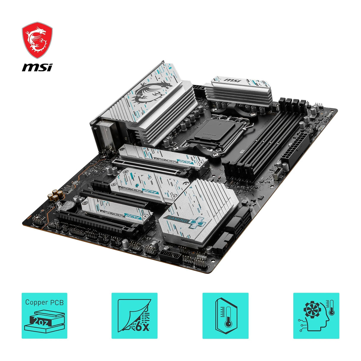 MSI X670E Gaming Plus WiFi - Placa Base WiFi para Juegos (procesadores AMD Ryzen Serie 9000/8000/7000, AM5, DDR5, PCIe 5.0, SATA 6Gb/s, Ranuras M.2, USB 3.2 Gen 2, Wi-Fi 6E, Bluetooth 5.3