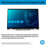 HP Omnibook X Flip - Ordenador portátil Convertible de 16" 3K OLED táctil (Intel Ultra 7-258V EVO, 32GB RAM, 1TB SSD, Intel ARC Graphics, Windows 11 Home) Silver - Teclado QWERTY Español