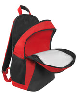 Ferrari – Mochila con carrito desmontable ajustable con asa y tirantes retráctiles, cremallera y bolsillo frontal con cremallera – Mochila escolar 36 x 23 x 47 cm, rojo, Talla única, Casual