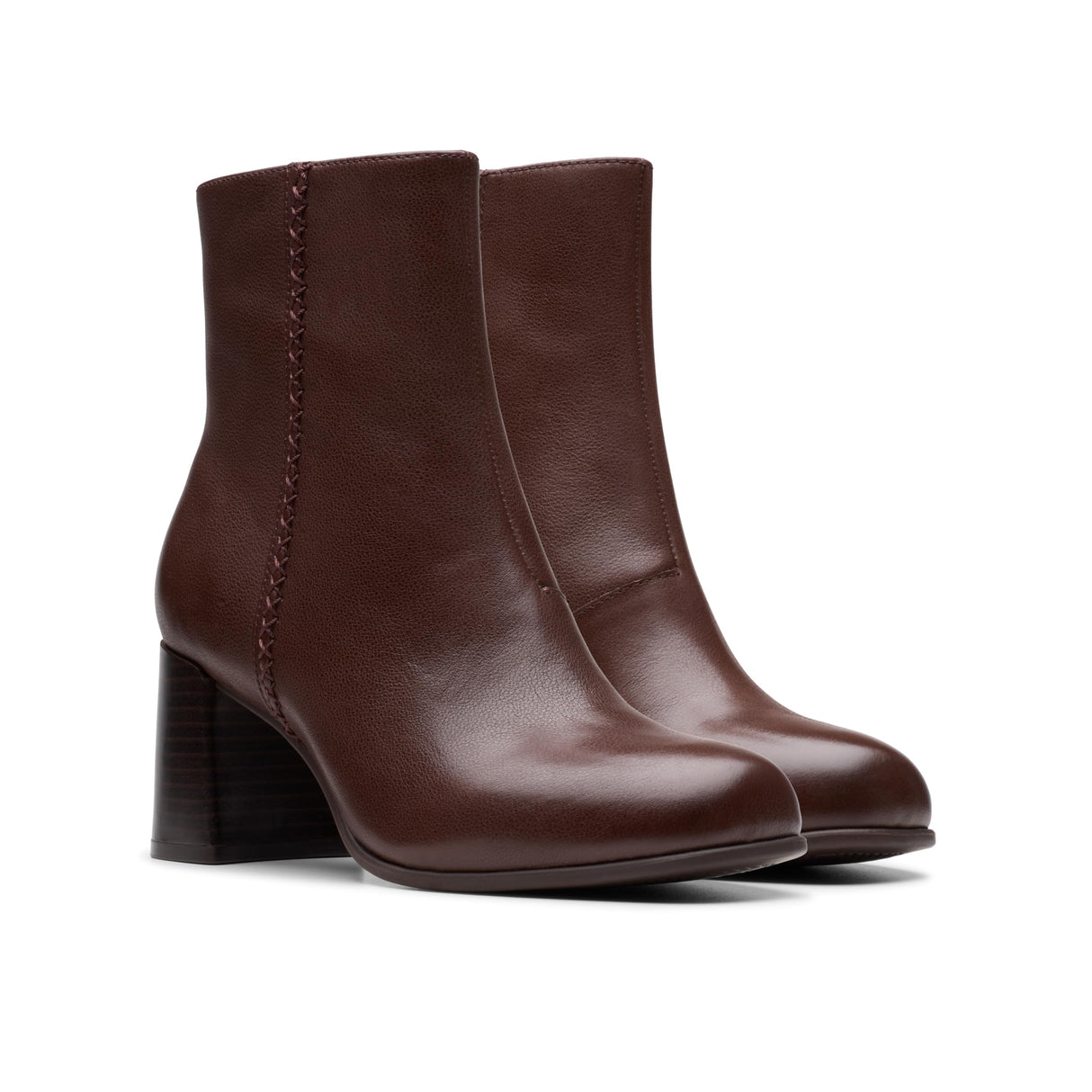 Clarks Premium Keirsta Faye, Botas de Moda Mujer, Brown Leather, 38 EU