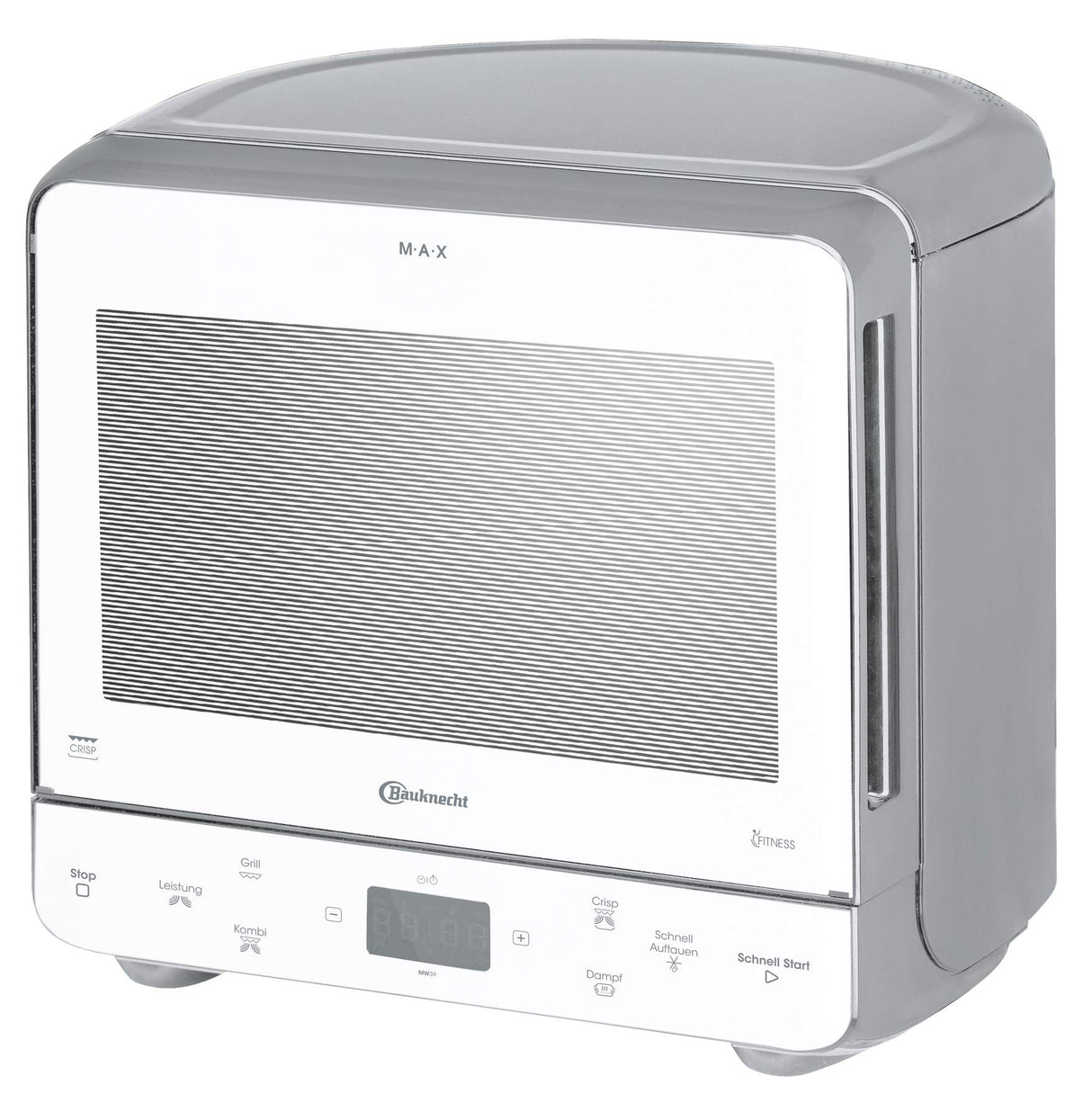 Bauknecht MW 39 WSL - Combinación de parrilla y microondas / función Crisp / 700 W / 13 L / Diseño compacto para ahorrar espacio en esquinas, parrilla de 700 W / función de cocción al vapor