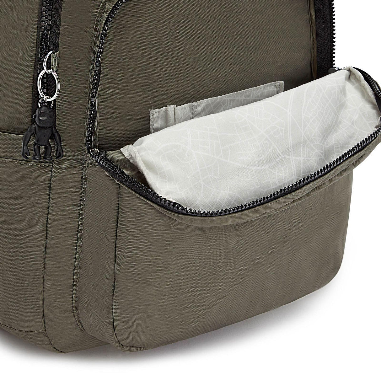 Kipling Seoul Mochila Grande, Green Moss (Verde)