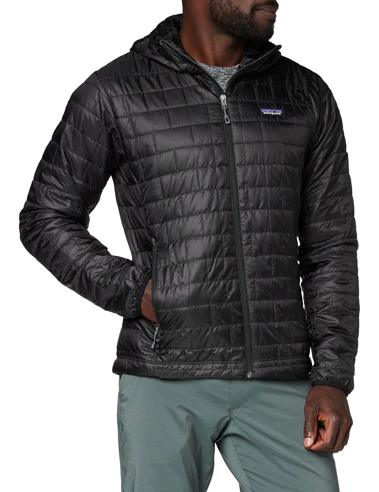 PATAGONIA M's Nano Puff Hoody Chaqueta, Hombre, Negro, s