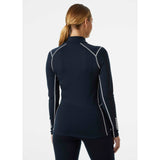 Helly-Hansen Womens W Lifa Merino Midw 1/2 Zip, Azul marino, XL