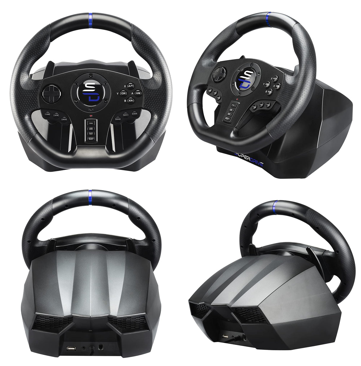 Subsonic - Superdrive, Volante De Carreras Sv750 Con Pedal, Cambio Y Vibración, Xbox Serie X/S, Ps4, Xbox One, Switch, Ps3, Pc (Programable Para Todos Los Juegos), Xbox Series X