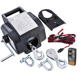 RIBIMEX 4277 Cabrestantes para automóvil 5 toneladas Avance y retroceso 12 V Negro