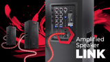 Sharp CP-LS100 Altavoz portatil de Alto Rendimiento, 120W RMS, 105dB, Carcasa de Madera, bateria Litio Intercambiable, 10 Horas (hasta), Bluetooth, Panel de 3 Canales TRS/XLR (x2), Aux/Bluetooth