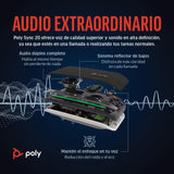 Poly Sync 20 con USB-C - Altavoz manos libres portátil con reducción de ruido o de ecos, Bluetooth - Funciona con Teams, Zoom, PC, Mac, móviles