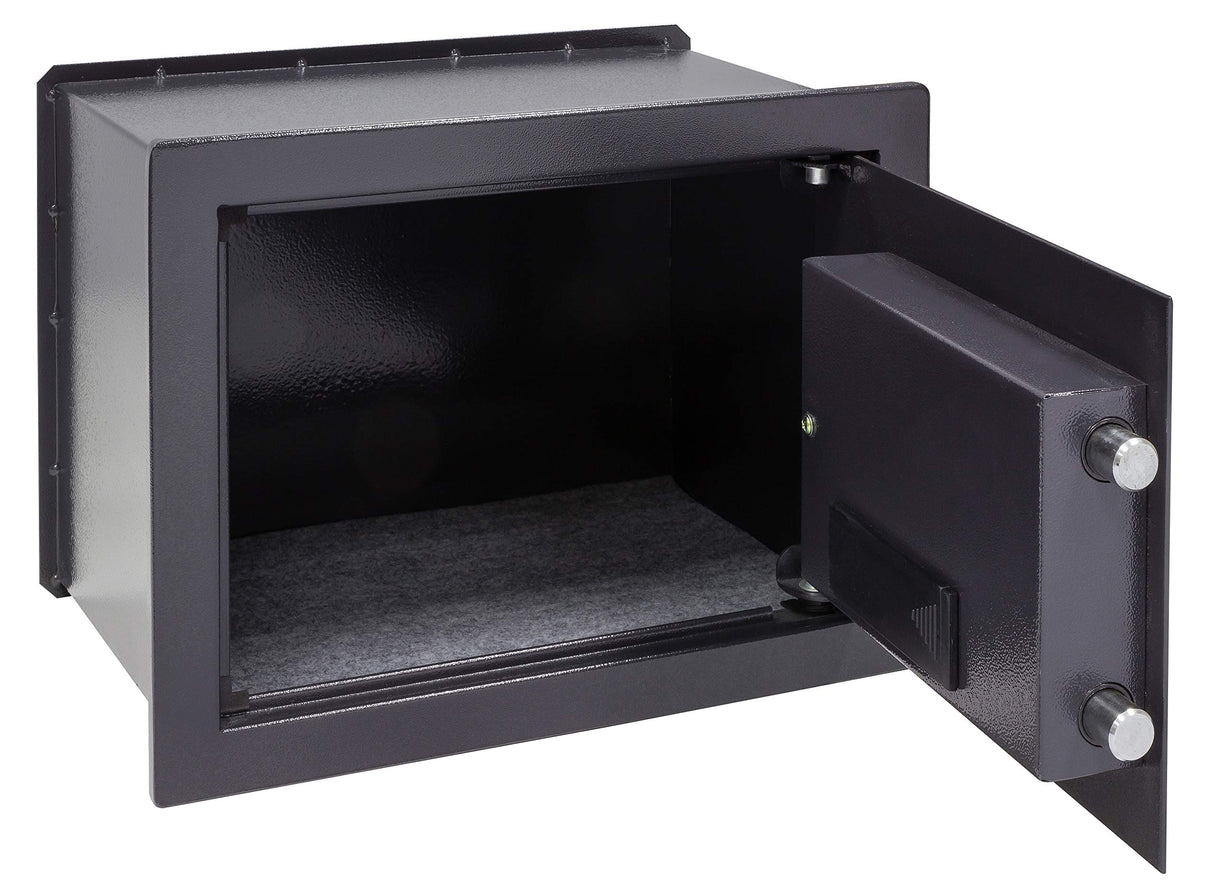 Arregui W25EB Caja Fuerte de Acero con Cerradura, Gris Oscuro, Pared-28x38x25 cm