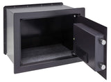 Arregui W25EB Caja Fuerte de Acero con Cerradura, Gris Oscuro, Pared-28x38x25 cm
