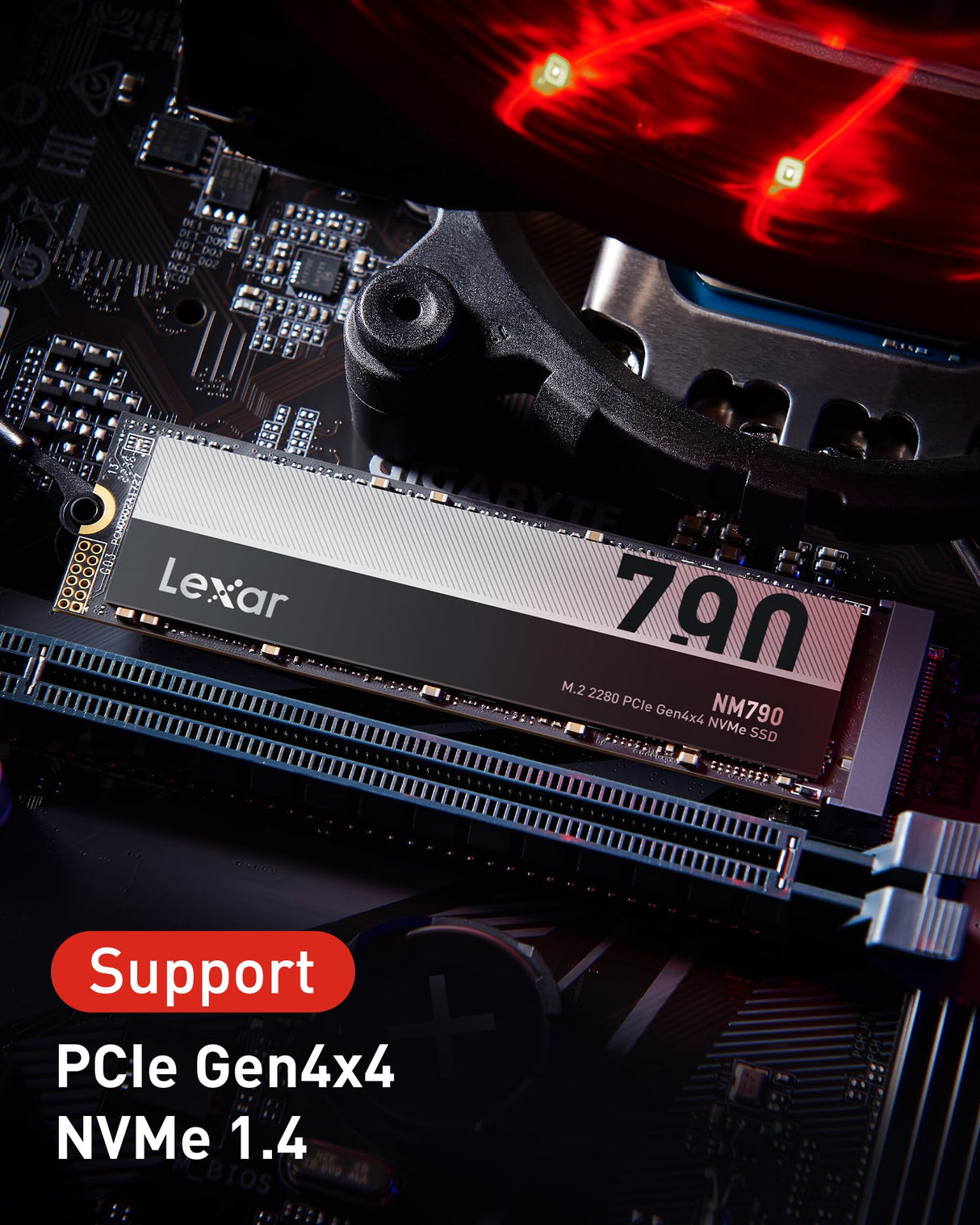 SSD M.2 Lexar 2TB PCIe Gen 4X4 NM790 NVMe