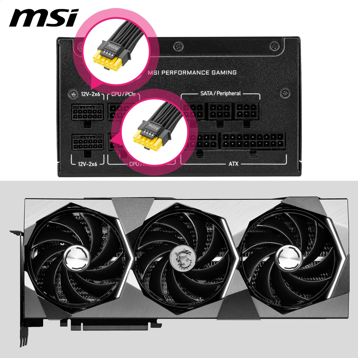 MSI MPG A1000GS PCIE5 ATX 3.1 - Fuente de alimentación para Juegos - Modular Completo - Certificado 80 Plus Gold 1000W - Condensadores 100% japoneses de 105 °C - Fuente de alimentación ATX