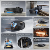 DREAME Aqua10 Roller, Robot Vacuum Cleaner with AquaRoll Scrubbing Technology, Carpet Care Brush Protector, Automatic Emptying, 30,000 Pa Suction, Extendable Roller Mop