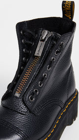 Dr. Martens Jungle Boot, Botas de Combate Mujer, Black Milled Nappa, 38 EU