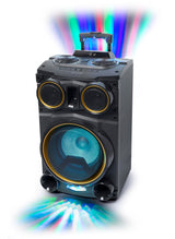 M-1938 DJ - Altavoz Bluetooth con Radio, USB, 2 entradas de Micro luz Ambiente 150W (Incluye micrófono)