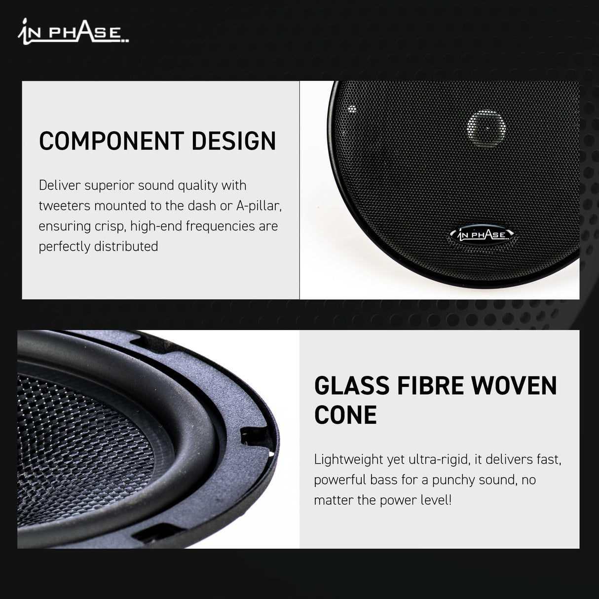 In Phase XTC6CX - Sistema de Altavoces con RMS de 60 W (300 W, 2 vías)
