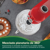 CHEFREE Batidora Amasadora Multifunción 1800W, 10 Velocidades de Rotación Planetaria, Robot Cocina con Bol de 7L, Gancho de Repostería, Batidor, Mezclador, Cuerpo de Metal, Rojo, M500