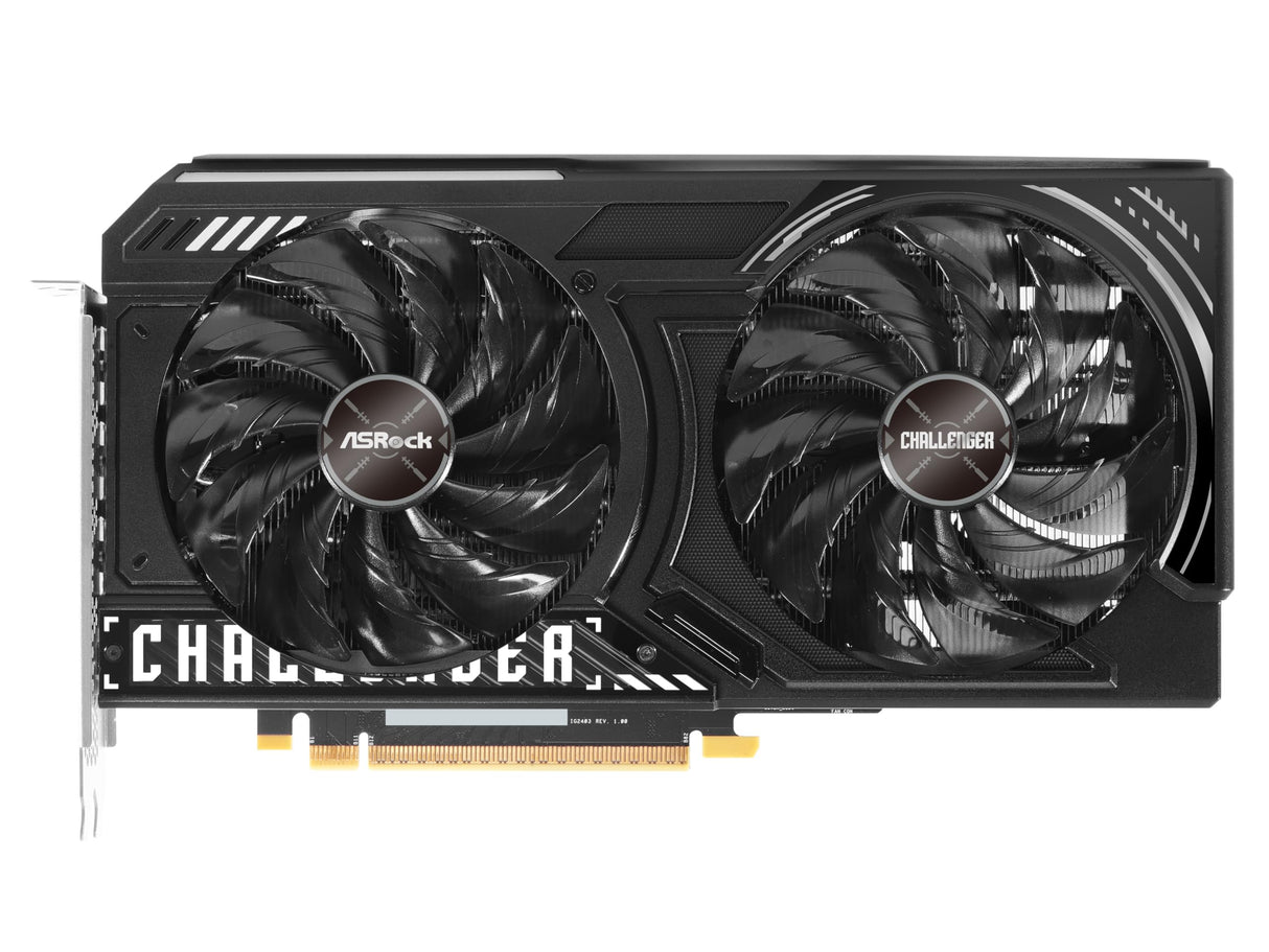 ASRock Intel ARC B580 Challenger 12GB OC GDDR6 19 Gbps 192 bits 2740 MHz 650W 7680 x 4320 Dual Fan Tarjeta gráfica