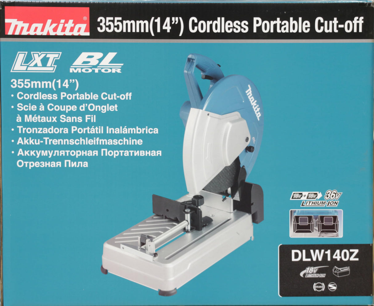 Makita dlw140z trennsc hleifmasch. 2 x 18 V (sin batería/sin cargador)