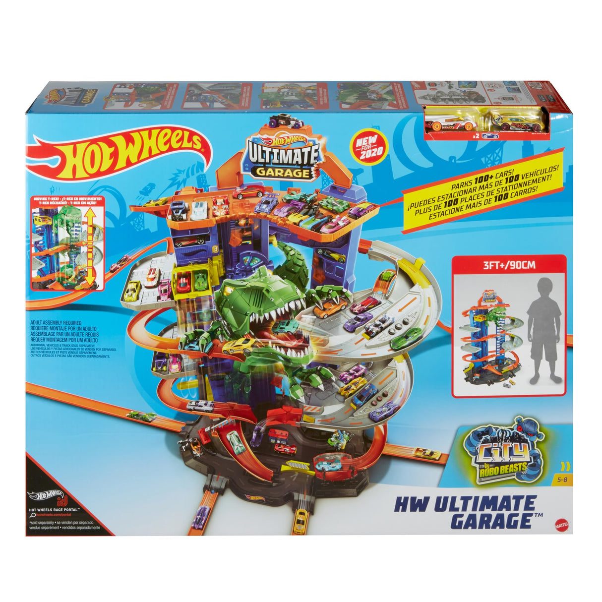 Hot Wheels Ultimate Garage, Garaje y Pista para Coches de Juguete (Mattel GJL14)