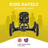 BERG Pedal Gokart Buddy Cross | Coche de Pedales, Seguro y Estabilidad, Juguete para niños Adecuado para niños de 3 a 8 años