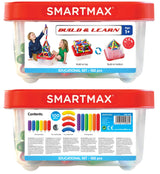 SmartMax - Build & Learn, Magnetic Discovery Construction Set with 2D & 3D Challenges, 100 pieces, 1+ Years