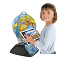 Clementoni - Exploramundo Digital, Globo terráqueo Bola del Mundo interactiva Infantil, 7 años, Multicolor (55387)