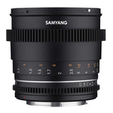 Samyang SA1813 - Lentes de Cámara Compatibles con 85MM T1.5 MK2 Sony E, Negro