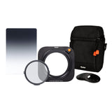 Rollei MK 3 - Juego de 3 Soportes de Filtro rectangulares con Filtro CPL magnético, Anillos adaptadores de 52 a 82 mm, Bolsa de Filtro y Filtro Suave GND8 de 100 mm.