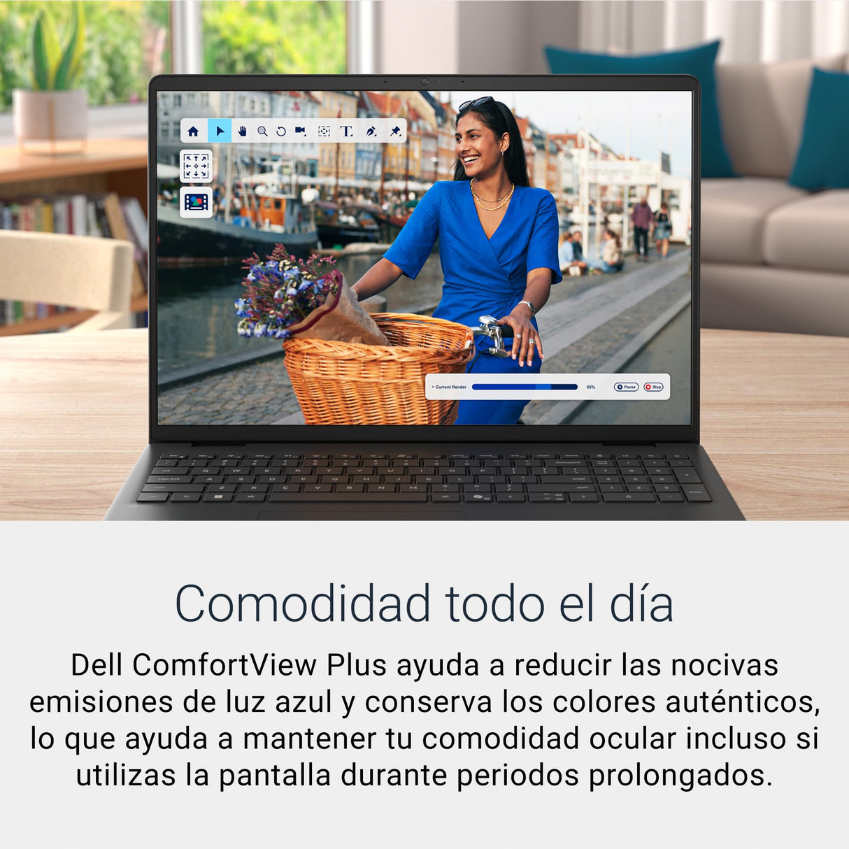 DELL 16 Ordenador Portátil DC16250, Intel Core 7 150U, 16" 2K, 16 GB RAM