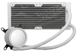 ASUS ROG RYUO III 240 ARGB White Edition Enfriador líquido todo en uno AIO de CPU de 240 mm, solución de bomba Asetek de 8ª generación, pantalla LED Anime Matrix™ y ventilador ROG AF 12S ARGB.