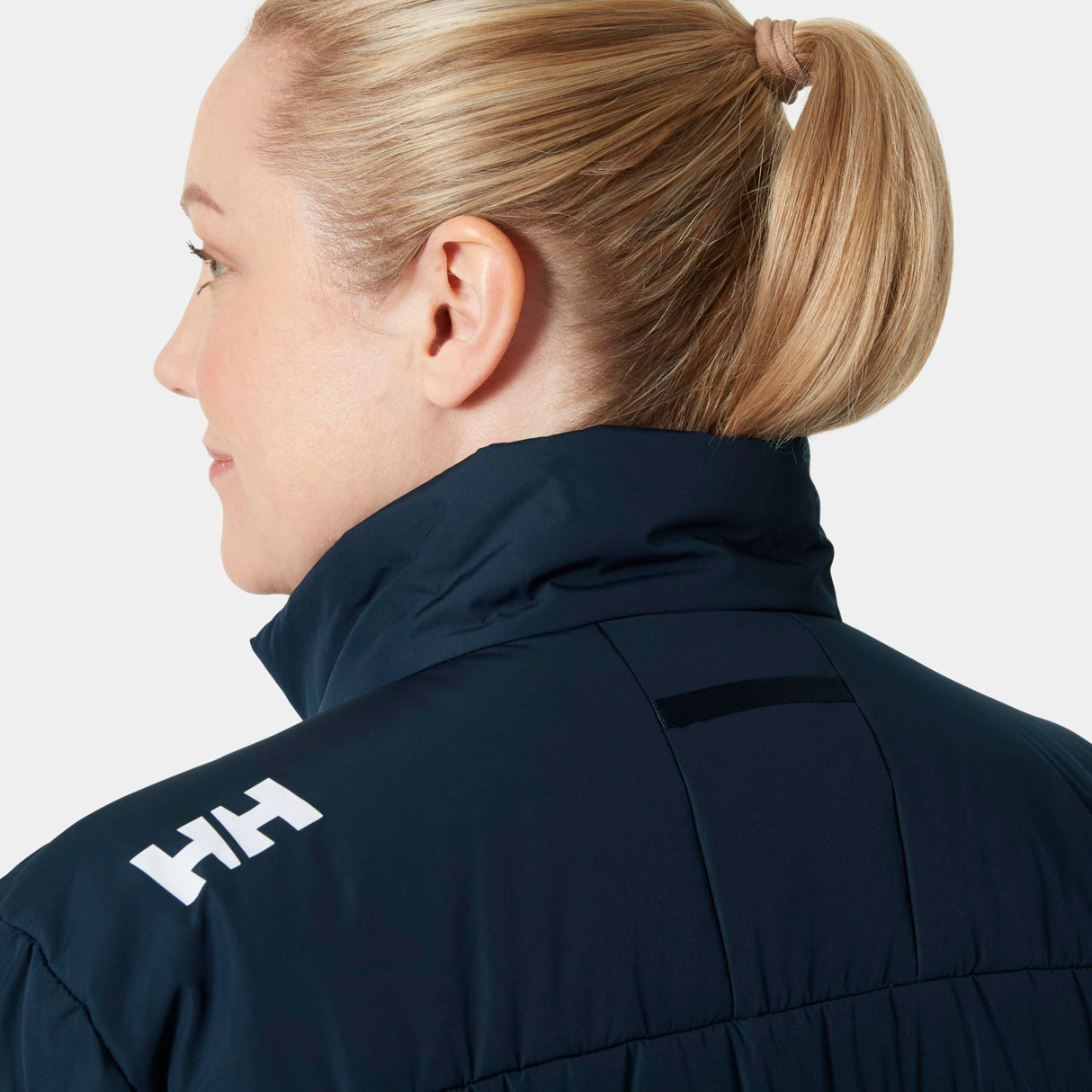 Helly Hansen Mujer Chaqueta Insulada Crew 2.0, M, Azul marino