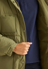 United Colors of Benetton Chaqueta 2jf8dn060, Verde, XL para Mujer