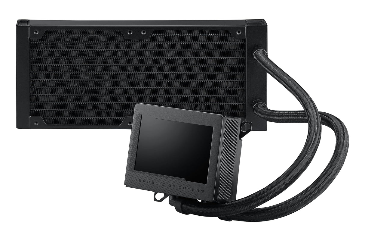 Asus ROG Ryujin III 240 - Kit de Refrigeración Líquida CPU, Pantalla LCD de 3.5", Bomba Asetek 8a Generación, Ventilador Integrado y 2 Ventiladores de Radiador Noctua 2000 PWM de 120 mm