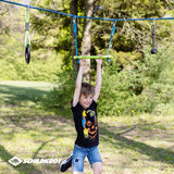 Schildkröt Jungle Line, Juego de Circuito de Escalada para Niños y Adultos, 11 Metros, Carrera Ninja al Aire Libre, 7 Obstáculos Robustos