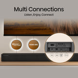 Hisense HS2100 - Barra de Sonido 2.1, 240W, Dolby Digital, DTS Virtual X, Bluetooth 5.3, HDMI ARC/Optical/AUX/USB, 6 Modos de Sonido