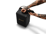 Marshall Tufton Altavoz portátil para fiestas con Bluetooth para exteriores, resistente al agua IPX2, negro y latón