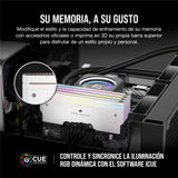 CORSAIR Dominator Titanium RGB DDR5 RAM 64GB (2x32GB) DDR5 hasta 6400MHz CL32 Intel XMP 3.0 Memoria de Ordenador de Sobremesa – Blanco (CMP64GX5M2B6400C32W)