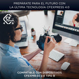 Integral Studio Grade CFexpress 4.0 Type B 1TB Memory Card - 4K, 6K, 8K and Beyond Raw - 3700MB/s Read, 3100MB/s Write, 1600MB/s Sustained Write - Designed for Advanced Cinematic and DSLR Cameras