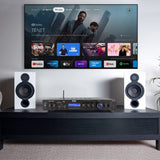 Pyle Amplificador de Audio, Receptor, Montaje en Rack de 5 Canales, Cine en casa, Transmision inalambrica Bluetooth, Radio MP3/USB/SD/AUX/FM, 200V, Pantalla LCD Digital ID3
